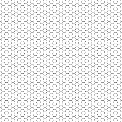 Grid seamless background. Hexagonal cell texture, Honeycomb, Speaker grille Vector