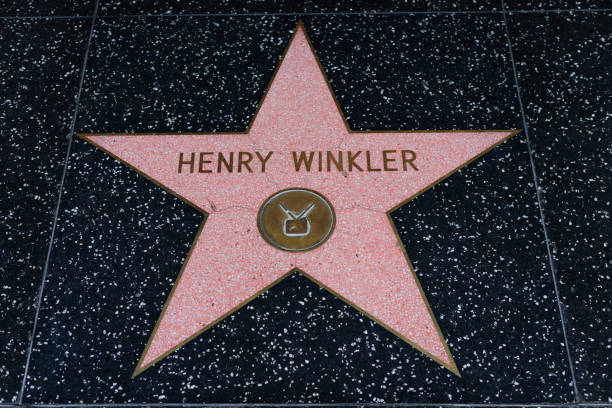 , hollywood walk of fame - henry winkler 뉴스 사진 이미지