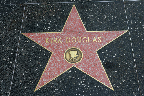 Los Angeles, USA - April 19, 2014: Bob Hope star on Hollywood Walk of Fame in Hollywood, California. This star is located on Hollywood Blvd. and is one of over 2000 celebrity stars embedded in the sidewalk.