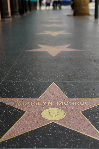 hollywood walk of fame - marilyn monroe stock-fotos und bilder