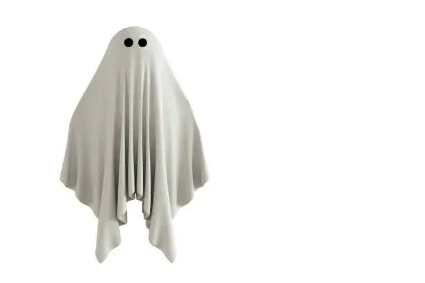 3d illustration of a ghost isolated on white background