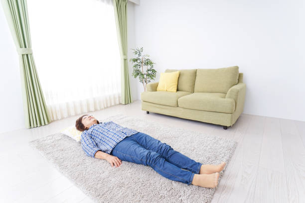 istock Eldery woman sleeping in room 877982676