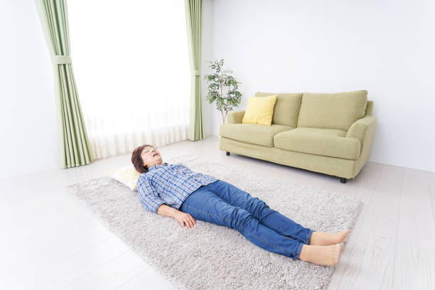 istock Eldery woman sleeping in room 877982678