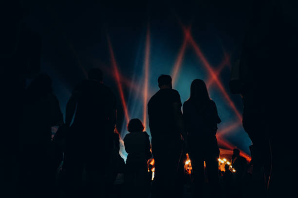 istock Silhouette People At Illuminated Nightclub 877997810