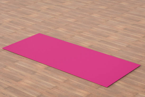istock pink yoga mat 877998128