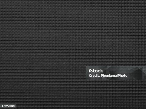Black Yoga Mat Stock Photo - Download Image Now - Textured, Exercise Mat, Mat
