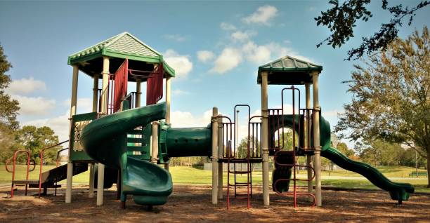 istock Suburban Park Playground Jungle Gym 878012440