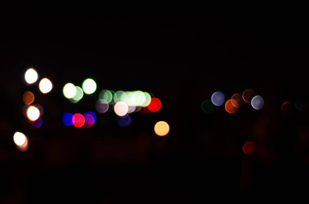 istock Night lights of big city, bokeh as a background 878016232
