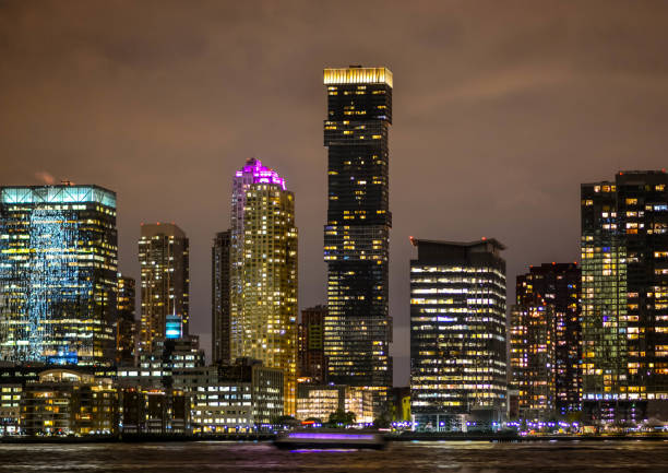 istock New Jersey skyline in the dark long exposure 878030760