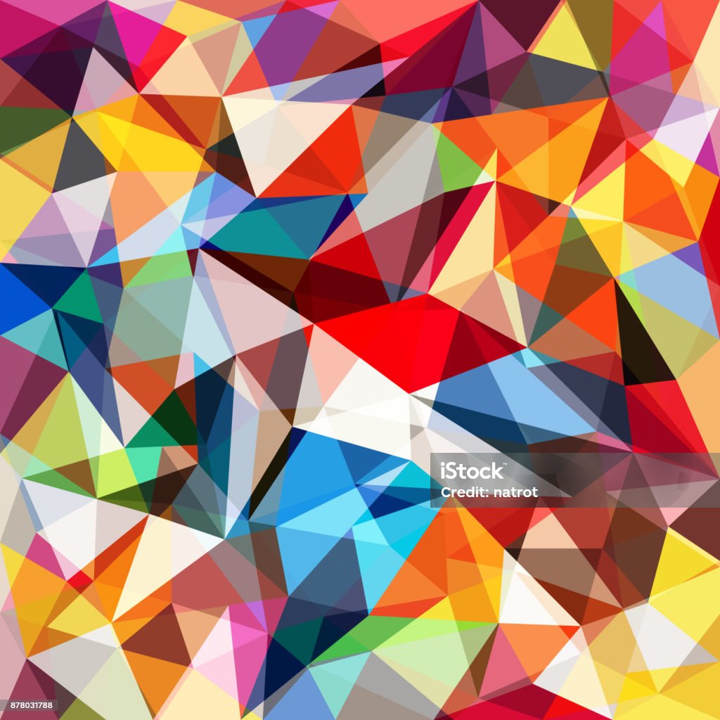 Abstracto colorido fondo geométrico - arte vectorial de Colorido libre de derechos