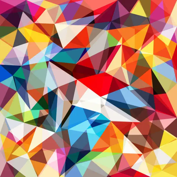 Vector illustration of Abstract colorful geometrical background