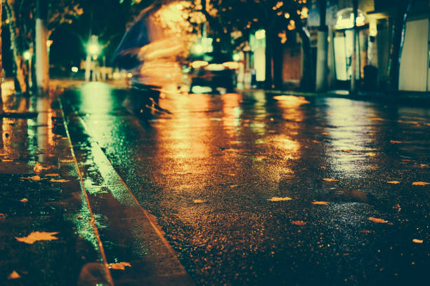 istock Rainy night in the big city 878052966
