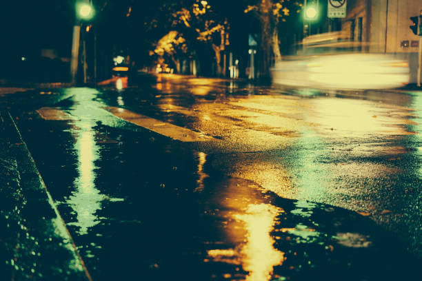 istock Rainy night in the big city 878055472