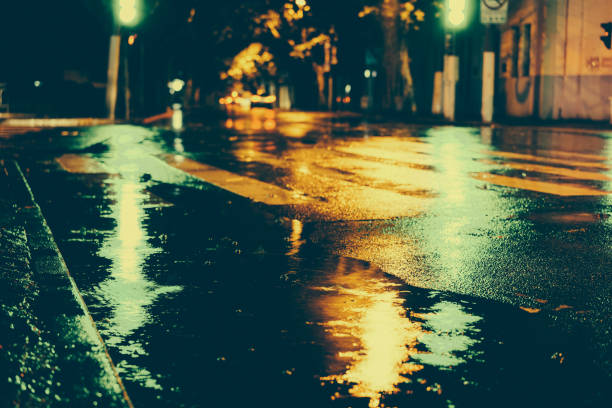 istock Rainy night in the big city 878056136