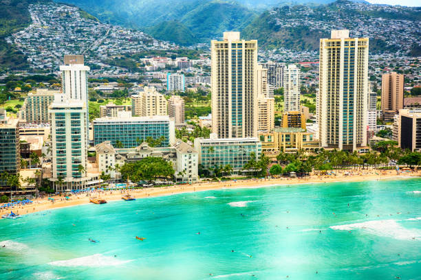 istock Waikiki Beach Aerial 878062510