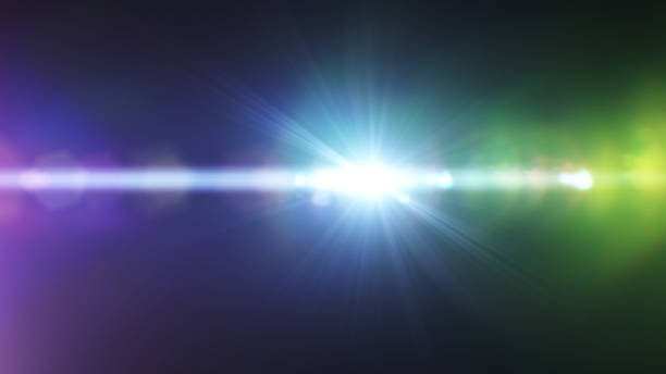 istock Abstract digital lens flare background, Flare Light , light leaks, overlays. 878085636