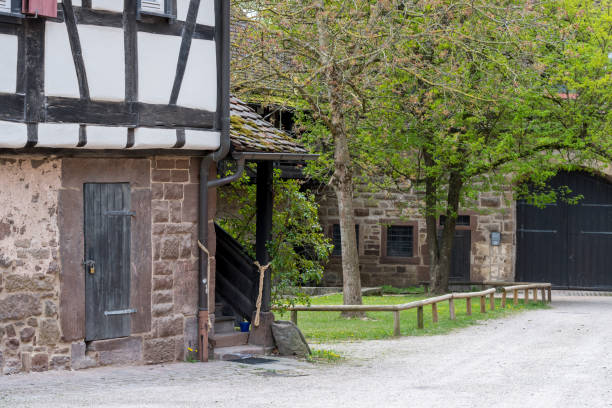istock Maulbronn, Germany - April 14, 2017:  Village in front of Monastery Maulbronn 878087614