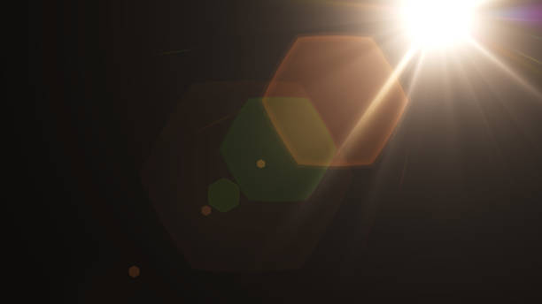 istock Abstract digital lens flare background, Flare Light , light leaks, overlays. 878087640