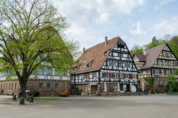 istock Maulbronn, Germany - April 14, 2017:  Village in front of Monastery Maulbronn 878087656