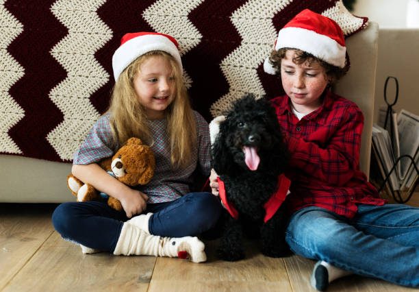 istock A Caucasian siblings enjoying Christmas holiday 878087728