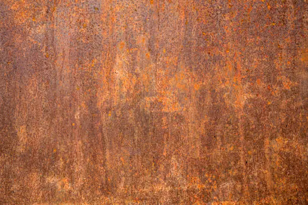 Rusted steel as texture and background