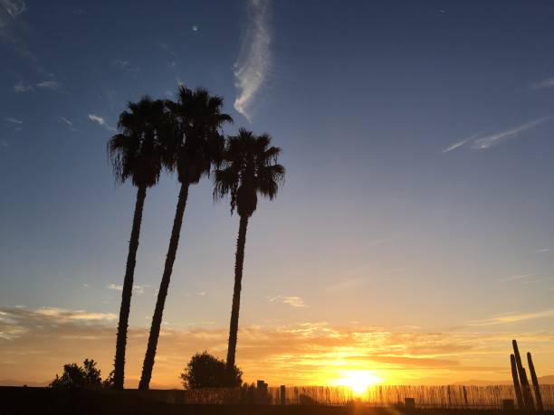 Southern California sunrise stock photo