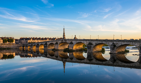 Jacques-Gabriel Bridge over the Loire River in Blois, France