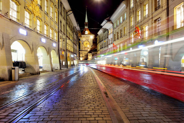 istock Bern Old Town at Night, Switzerland 878121798