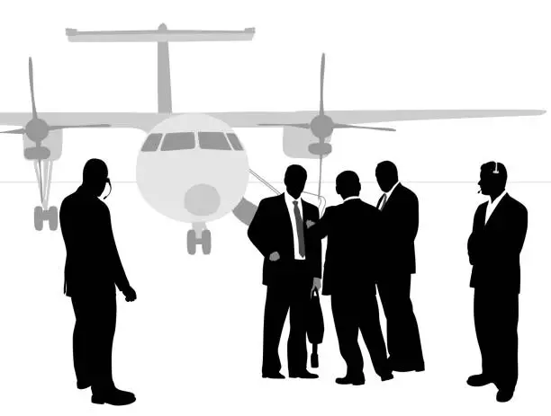 Vector illustration of Executive Flight Security