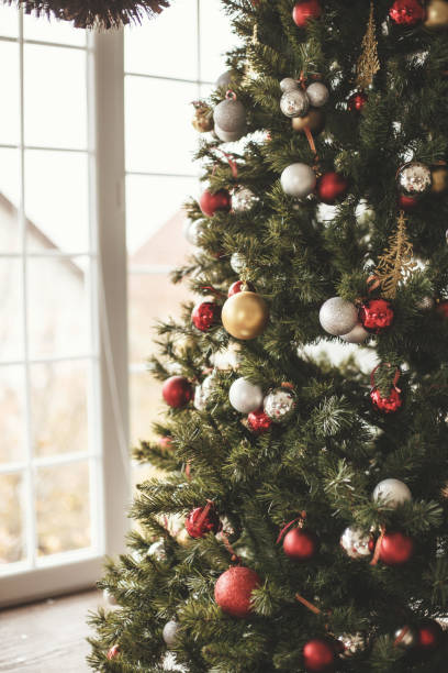 istock Red, silver and gold Christmas 878146386