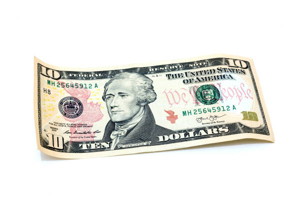 istock 10 dollars banknote isolated on white background 878154726