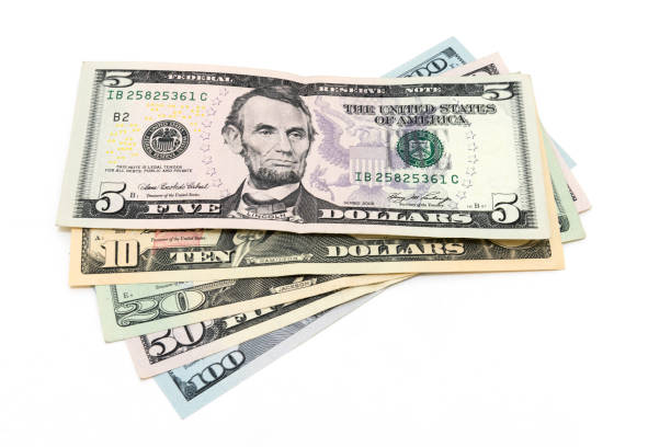 istock One hundred dollars banknotes isolated on white background 878154778