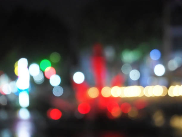istock Beautiful blur bokeh lights defocused abstract background. 878179850