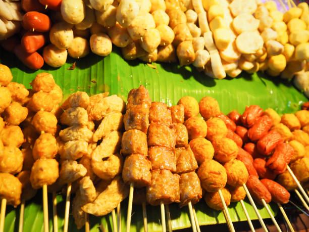 istock Fried meatballs Made from pork. Thai's snack. 878180636