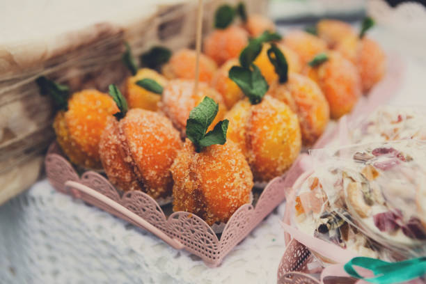 istock Apricot cookies and cakes closeup 878194578