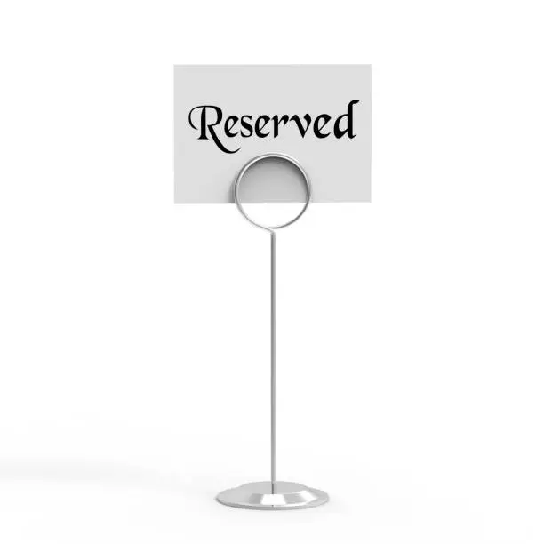 Photo of Reserved Card Holder