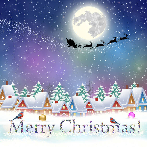 istock Christmas winter city street 878196588