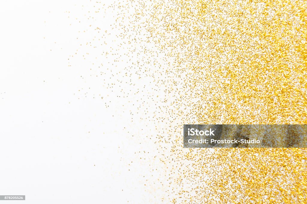 Texture di sabbia glitter dorata, sfondo astratto. - Foto stock royalty-free di Oro - Metallo