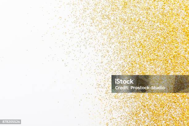 Texture Di Sabbia Glitter Dorata Sfondo Astratto - Fotografie stock e altre immagini di Oro - Metallo - Oro - Metallo, Dorato - Colore descrittivo, Scintillante