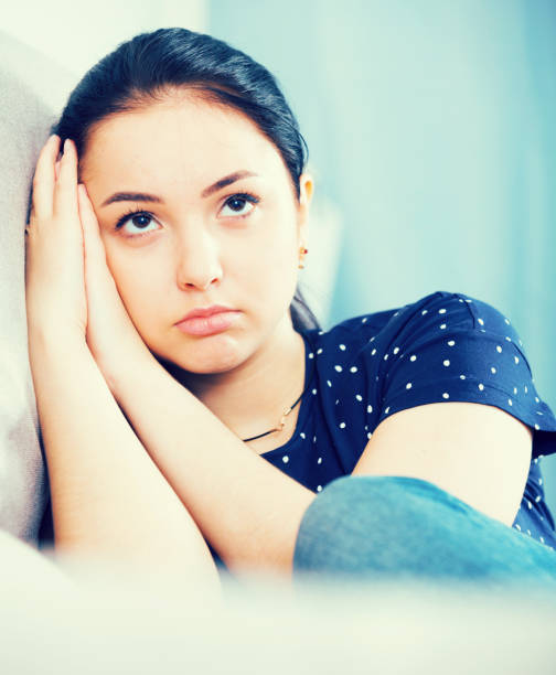 istock Offended girl at home 878205794