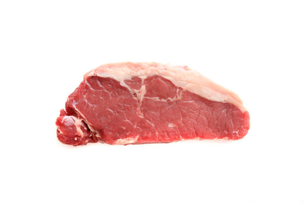 istock Fresh raw beef steak isolated in white background 878208664