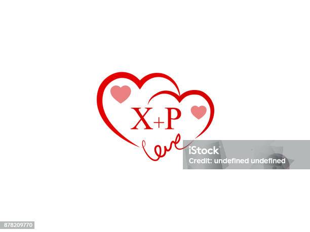 Xp Initial Love Template Logo Stock Illustration - Download Image Now - Abstract, Art, Business