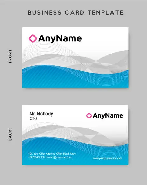 Vector illustration of Business card design template