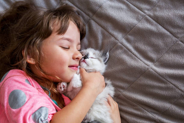 istock Girl hugging her kitten. 878222122