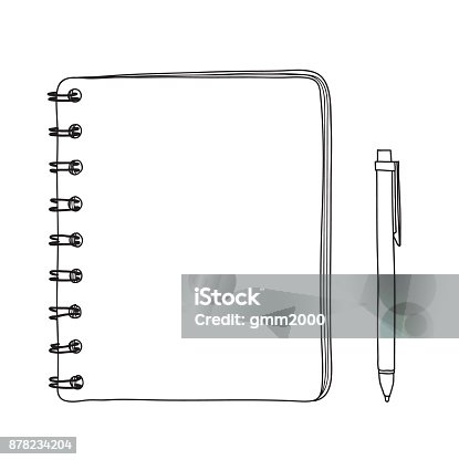 Notebook Drawing Fixed How To Draw A Spiral Notebook
