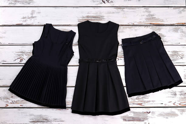 istock New school clothes for gils. 878234484