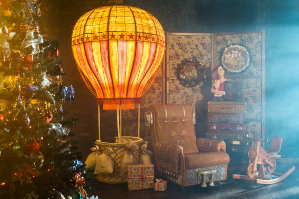 istock Christmas Decor in Retro Style 878238844