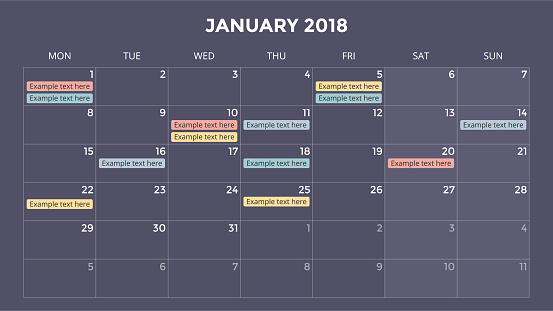 Calendar Date Chart Calendar Infographic Table Chart Presentation Chart Business Period ...