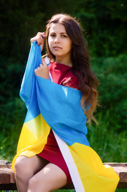 istock Ukrainian flag is a symbol of my state 878262692