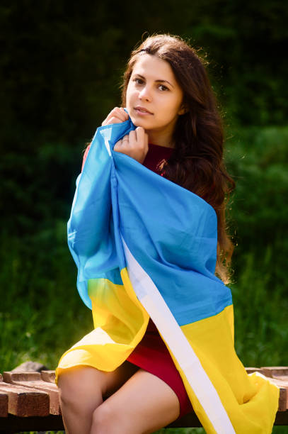 istock Ukrainian flag is a symbol of my state 878265584